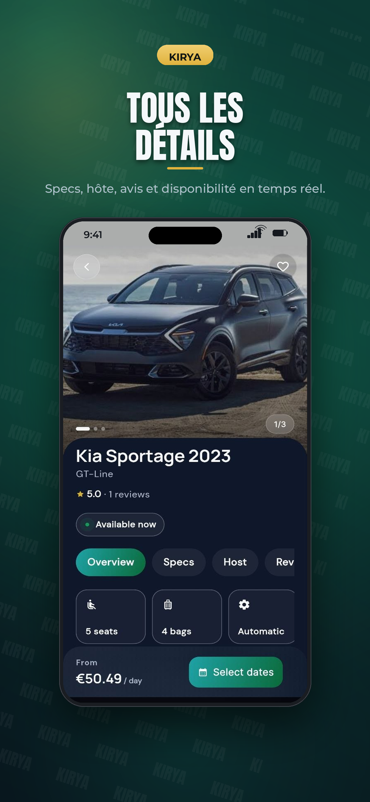 Kirya car details